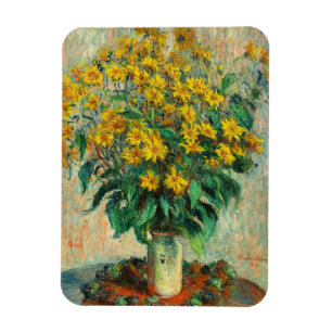 Claude Monet - Jerusalem Artichoke Flowers Magneet