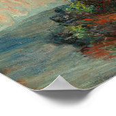 Claude Monet Jerusalem Artichoke Flowers Old Art Poster (Hoek)