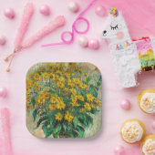 Claude Monet - Jerusalem Artichoke Flowers Papieren Bordje (Feest)