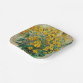 Claude Monet - Jerusalem Artichoke Flowers Papieren Bordje (Gebogen)