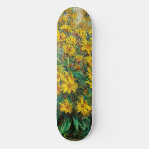 Claude Monet - Jerusalem Artichoke Flowers Persoonlijk Skateboard