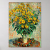 Claude Monet - Jerusalem Artichoke Flowers Poster (Voorkant)