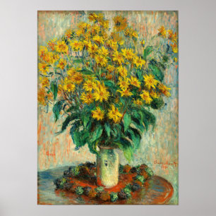 Claude Monet - Jerusalem Artichoke Flowers Poster
