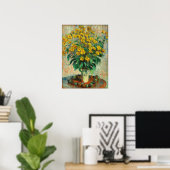 Claude Monet - Jerusalem Artichoke Flowers Poster (Thuiskantoor)