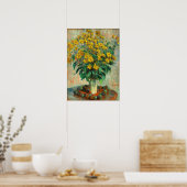 Claude Monet - Jerusalem Artichoke Flowers Poster (Keuken)
