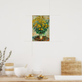 Claude Monet - Jerusalem Artichoke Flowers Poster (Keuken)
