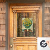 Claude Monet - Jerusalem Artichoke Flowers Raamsticker (Huis Deur)