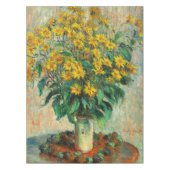Claude Monet - Jerusalem Artichoke Flowers Tafelkleed (Voorkant)