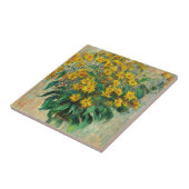 Claude Monet - Jerusalem Artichoke Flowers Tegeltje (Zijkant)