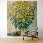 Claude Monet - Jerusalem Artichoke Flowers Wandkleed (In situ)