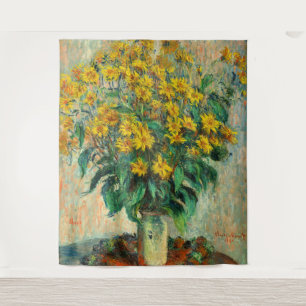 Claude Monet - Jerusalem Artichoke Flowers Wandkleed