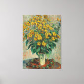 Claude Monet Jerusalem Artichokes Canvas Afdruk (Voorkant)