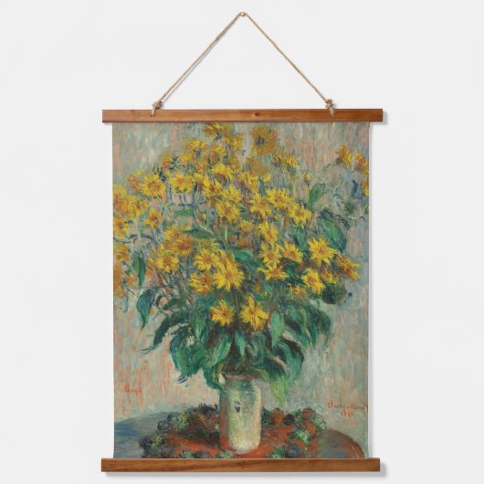 Claude Monet Jerusalem Artichokes Hangend Wandkleed (Voorkant)