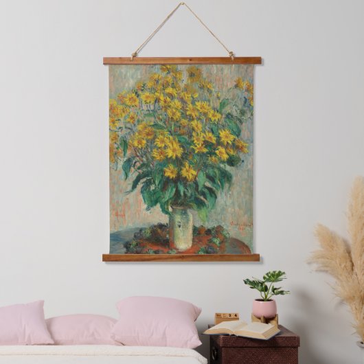  Claude Monet Jerusalem Artichokes Hangend Wandkleed (Slaapkamer)