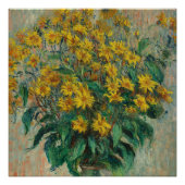 Claude Monet Jerusalem Artichokes Perfect Poster (Voorkant)