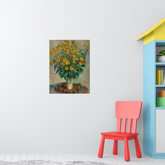 Claude Monet Jerusalem Artichokes Poster (Kinderkamer 1)