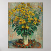 Claude Monet Jerusalem Artichokes Poster (Voorkant)