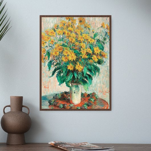 Claude Monet Jerusalem Artisjok Bloemen Kunstdruk Poster
