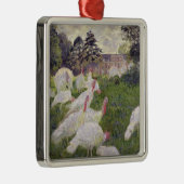 Claude Monet | Kalkoenen in Chateau de Rottembourg Metalen Ornament (Rechts)