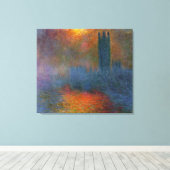 Claude Monet - Kamers van het Parlement Canvas Afdruk (Insitu (Houten vloer))