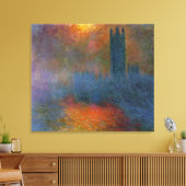 Claude Monet - Kamers van het Parlement Canvas Afdruk (Insitu (Woonkamer))