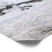 Claude Monet - Kar op de besneeuwde weg bij Honfle Poster (Hoek)