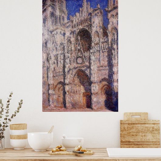 Claude Monet - Kathedraal van Rouen 01 Poster (Keuken)