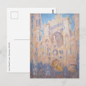 Claude Monet - Kathedraal van Rouen bij zonsonderg Briefkaart (Voorkant / Achterkant)