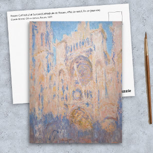 Claude Monet - Kathedraal van Rouen bij zonsonderg Briefkaart