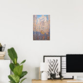 Claude Monet - Kathedraal van Rouen bij zonsonderg Poster (Thuiskantoor)