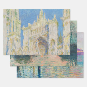Claude Monet Kathedraal van Rouen Portaal Morgenli Inpakpapier Vel
