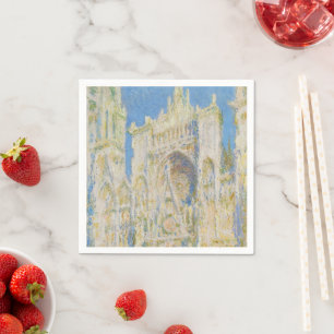 Claude Monet Kathedraal van Rouen Portaal Morgenli Servet