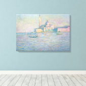 Claude Monet - Kerk van San Giorgio Maggiore Canvas Afdruk (Insitu (Houten vloer))