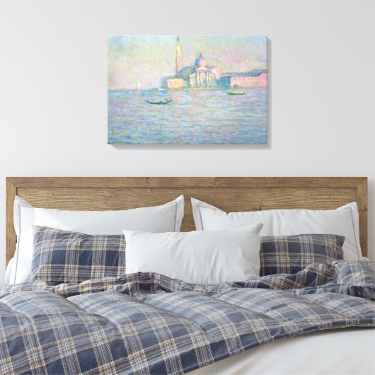 Claude Monet - Kerk van San Giorgio Maggiore Canvas Afdruk (Insitu (Slaapkamer))