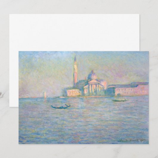 Claude Monet - Kerk van San Giorgio Maggiore Kaart (Voorkant / Achterkant)