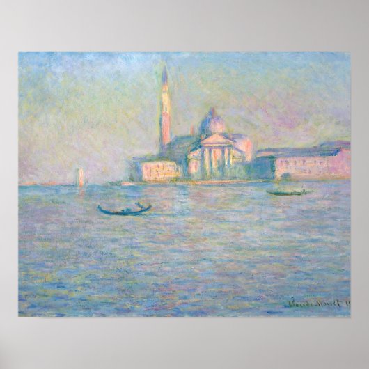 Claude Monet - Kerk van San Giorgio Maggiore Poster (Voorkant)