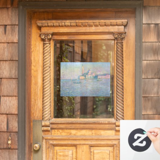 Claude Monet - Kerk van San Giorgio Maggiore Raamsticker (Huis Deur)