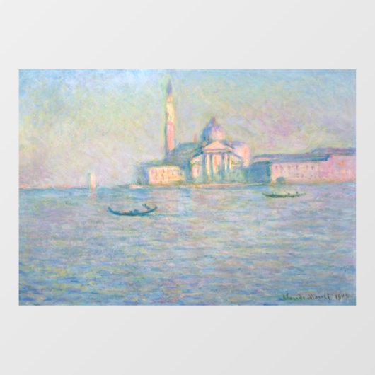 Claude Monet - Kerk van San Giorgio Maggiore Raamsticker (Vel)