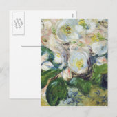 Claude Monet - Kerstmis - Rozen Feestdagenkaart (Voorkant / Achterkant)