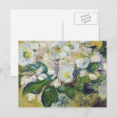 Claude Monet - Kerstmis - Rozen Feestdagenkaart (Voorkant / Achterkant)