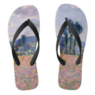 Claude Monet - Klaprozenveld 1890 (Giverny) Teenslippers
