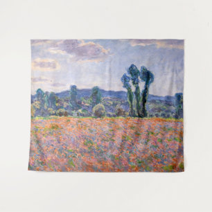 Claude Monet - Klaprozenveld 1890 (Giverny) Wandkleed