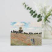 Claude Monet - Klaprozenveld Briefkaart (Staand voorkant)