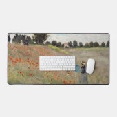 Claude Monet - Klaprozenveld Bureaumat (Keyboard & Muis)