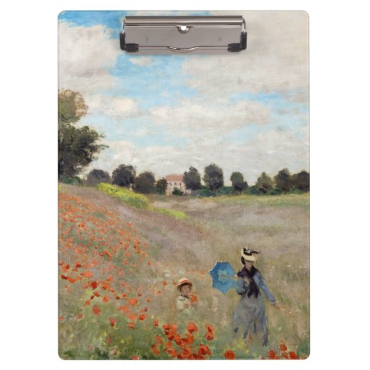Claude Monet - Klaprozenveld Klembord (Voorkant)