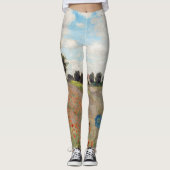 Claude Monet - Klaprozenveld Leggings (Voorkant)