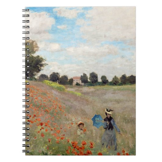 Claude Monet - Klaprozenveld Notitieboek (Voorkant)