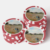 Claude Monet - Klaprozenveld Poker Chips (Opstapeling)