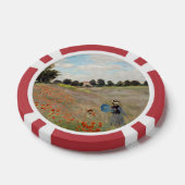Claude Monet - Klaprozenveld Poker Chips (Enkel)
