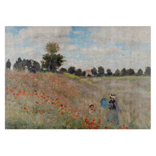Claude Monet - Klaprozenveld Snijplank (Voorkant)
